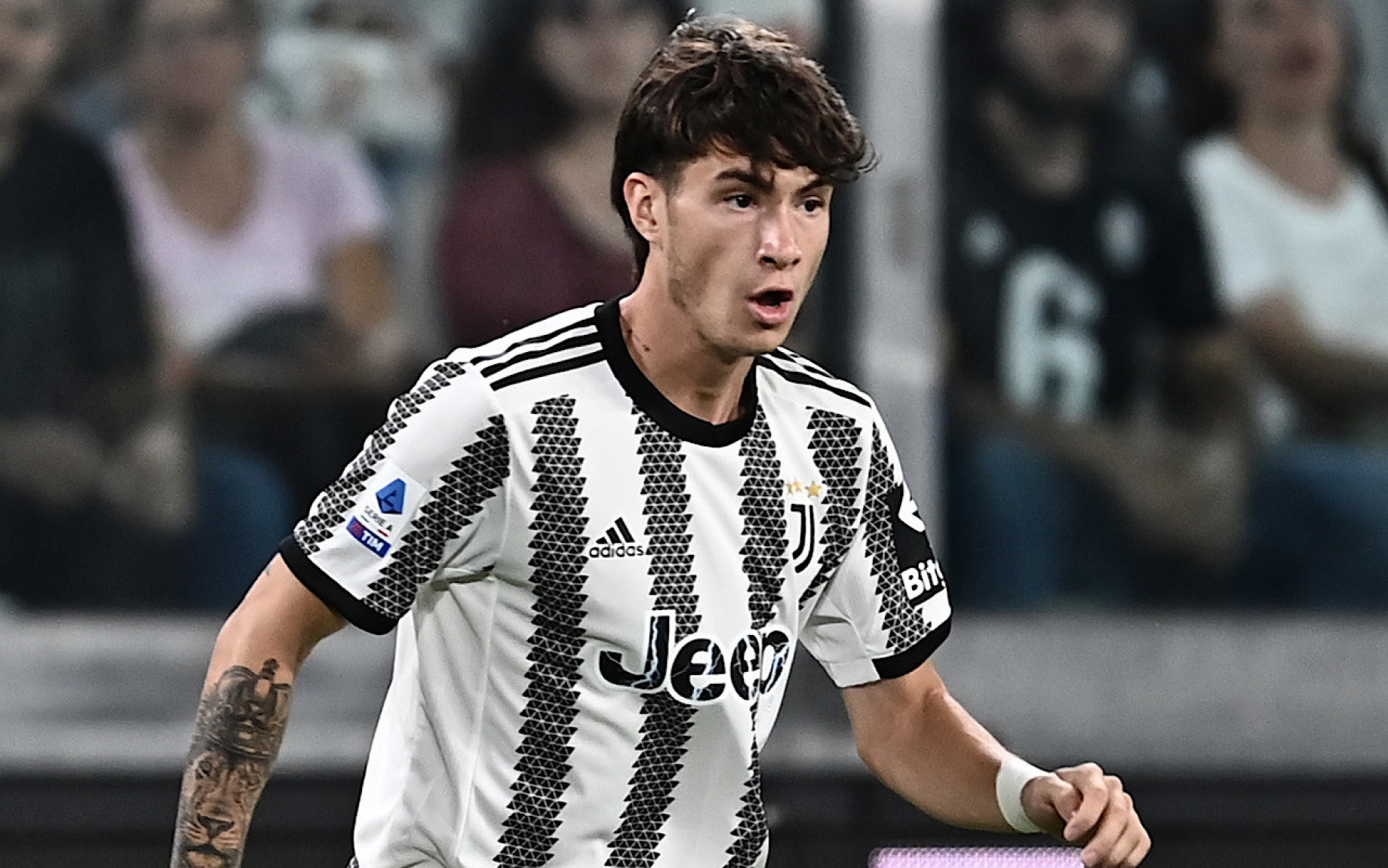 Soule con la maglia della Juventus